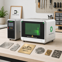 Découpeuse laser de bureau conforme aux normes de sécurité européennes, protection intégrale pour studio de bijouterie, découpe personnalisée de plaques de métaux précieux