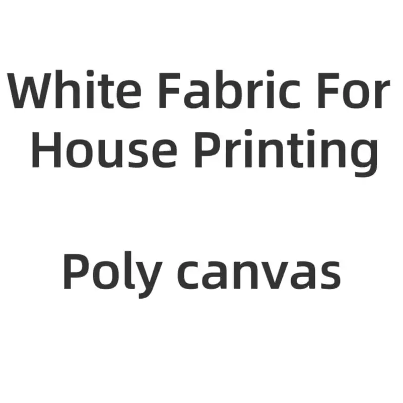 White Color Poly Canvas Fabric For House Printing