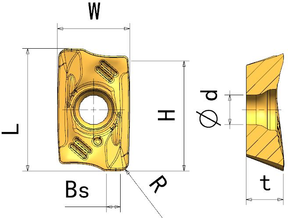 <span class=keywords><strong>R390</strong></span> Carbide phay chèn 170408m-pm tùy chỉnh OEM hỗ trợ - Product Image 3