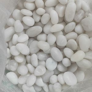 Chất lượng cao đánh bóng đá tự nhiên sông đá đầy màu sắc sỏi với hình dạng tròn cho cảnh quan bao gồm đá cuội Trắng - Product Image 2