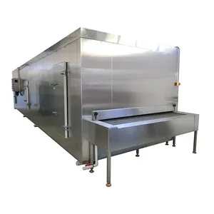 Vegetable Fruit Seafood Quick Freezing Machine IQF Tunnel Freezer