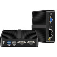 INNODA mini pc sin ventilador J4125 J1900 3805U I3 i5 5200U NUC mini pc win10 Linux con Dual RS232 Dual Lan computadora industrial