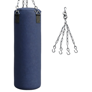 Saco <span class=keywords><strong>de</strong></span> Boxeo <span class=keywords><strong>De</strong></span> <span class=keywords><strong>Jure</strong></span> Fitness <span class=keywords><strong>de</strong></span> Alta Resistencia <span class=keywords><strong>de</strong></span> 4 Pies - Cadena <span class=keywords><strong>de</strong></span> Acero Inoxidable Resistente, Tela <span class=keywords><strong>de</strong></span> Poliéster Duradera, Relleno Reciclado |   Boxeo - Product Image 1