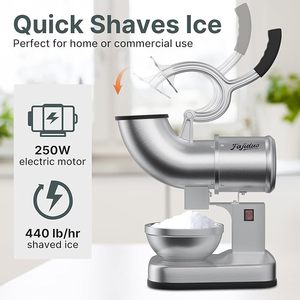 Raseur à glace électrique à double <span class=keywords><strong>lame</strong></span> en acier inoxydable pour usage domestique, commercial, bar et fête, 400 LBS/H - Product Image 2