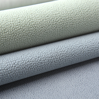 Tissu d'ameublement en similicuir PU texturé mat à bulles, base en tricot de polyester pour canapé et chaise de salle à manger