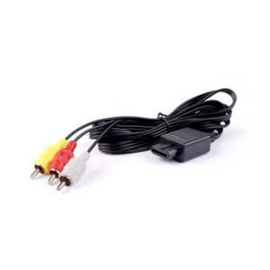 Pour nintendo <span class=keywords><strong>64</strong></span> AV Audio vidéo A/V TV câble cordon RCA 1.8m N64 GameCube NGC SNES SFC connecte nintendo <span class=keywords><strong>64</strong></span> aux connecteurs codés TV - Product Image 1