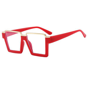Venta al por mayor marco cuadrado mujeres <span class=keywords><strong>Cear</strong></span> lentes anteojos personalizados de gran tamaño azul luz bloqueo cuadrado mujeres - Product Image 3