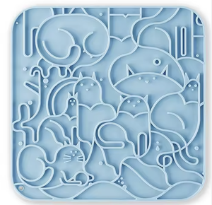 Anti-Verschlucken Langsam-Fress-Hundematte Leckmatte mit Filigranen Mustern Geistige Beschäftigung Futterspender für Schnellfresser - Product Image 6