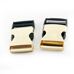 Side Release Buckle Zinc Alloy 38mm Gold For Bags Wear Resistant Durable <b>Hardware</b> Accessory - Product Image 1