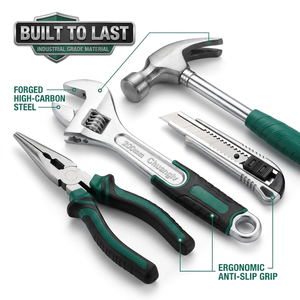 ชุดเครื่องมือ 63 ชิ้น ชุดซ่อมแซมบ้าน ชุดเครื่องมือช่าง ชุดเครื่องมือบำรุงรักษา กล่องเครื่องมือ DIY สำหรับบ้าน อพาร์ทเมนต์ และสำนักงาน - Product Image 5