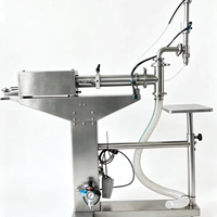 Machine de remplissage semi-automatique pour liquides et pâtes, en acier inoxydable 316, anti-goutte, remplissage précis, norme GMP