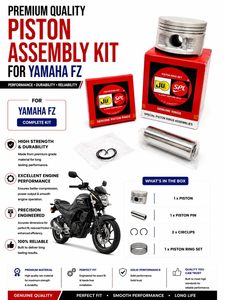 Kit de Pistón Yamaha FZ 58.00mm con Anillos OEM 0.50 Sobredimensionado, Acabado Estañado, para Reparación de Motor de Motocicleta - Product Image 4