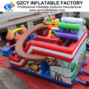 Guangzhou <span class=keywords><strong>Caiyun</strong></span> PVC Typ kommerziellen Karneval Thema Trocken rutsche Park auf Land aufblasbare Rutsche - Product Image 5