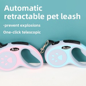 Tangle-Free One-Handed Brake 5M/16FT Extendable <strong>Dog</strong> <strong>Lead</strong> with <strong>Strong</strong> Nylon Tape - Product Image 5