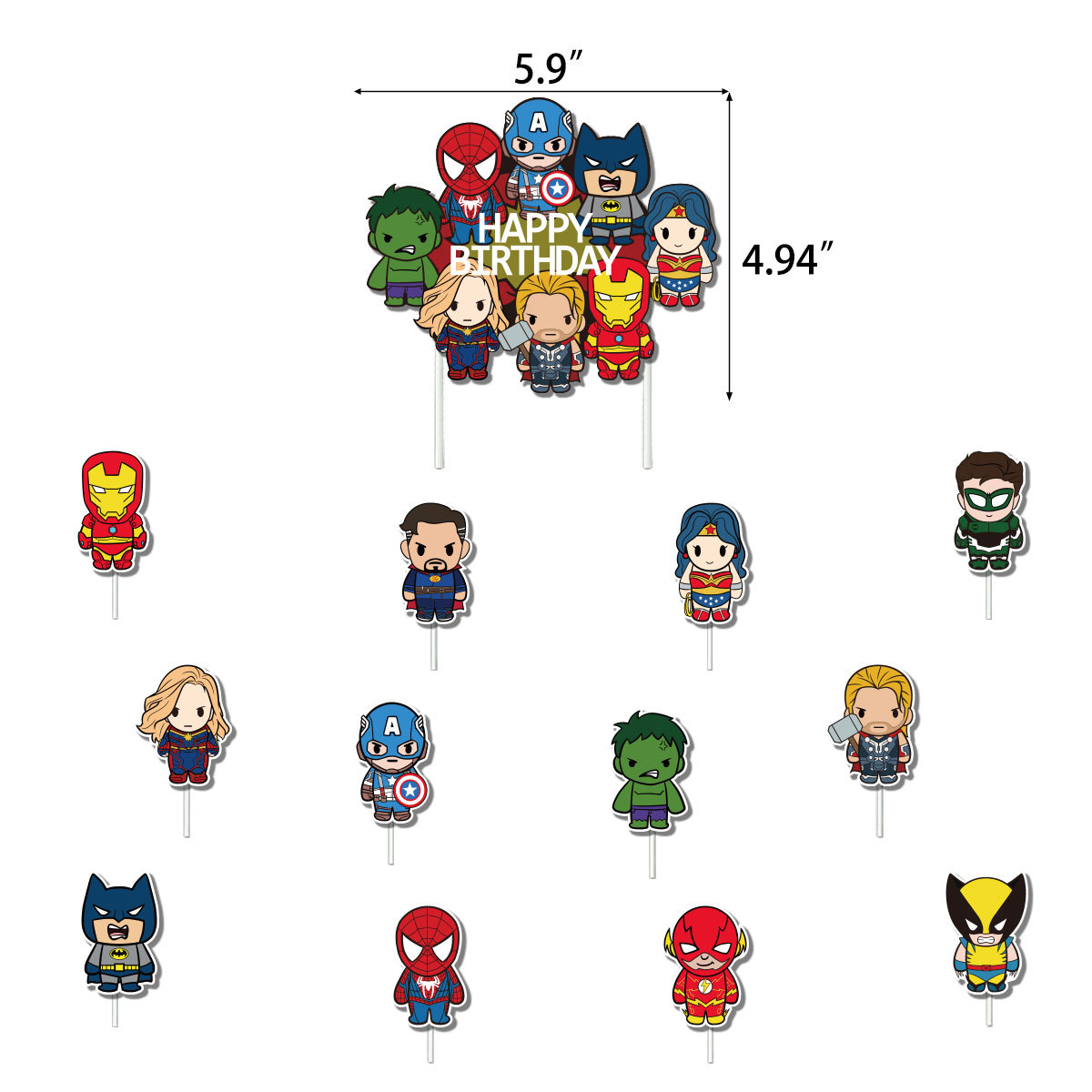Decoración Fiesta Superhéroes Marvel - Oferta Limitada en Stock