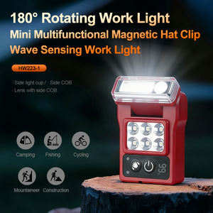 WOSEN Cap Clip Magnetic Multi Function Rotatable Lamp Head Led Cob Multi Color <b>Light</b> Source Wave Sensor <b>Workshop</b> Work <b>Light</b> - Product Image 2
