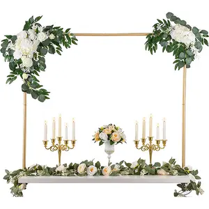 HOT Adjustable Over The Table Rod Stand Premium Quality Arch Stand Easy to Assemble Decorated Arch for Indoor Outdoor Events