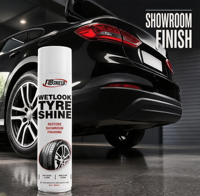 FIBSHIELD 650mL – Spray brillant effet mouillé pour pneus, vente en gros, marque privée, pour distributeurs mondiaux de produits d'entretien automobile