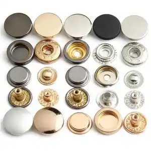 Wholesale Metal Stainless Steel Fastener Buttons Press Snap Button For Garment