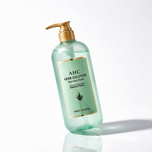 AHC Herb Solution Aloe Vera Toner 500Ml Daily <b>Skin</b> Care All <b>Skin</b> Types - Product Image 1