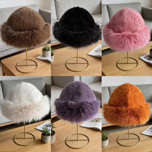 <span class=keywords><strong>Bonnet</strong></span> en fausse fourrure monochrome style mongol pour <span class=keywords><strong>femme</strong></span>, épais, chaud, moelleux, tendance, polyvalent, anti-froid, protection des oreilles - Product Image 3