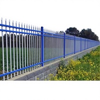 Barandilla de Acero Galvanizado para Patio Escolar, Valla de Hierro Forjado para Fábrica, Villa, Comunidad, Muro de Aislamiento, Barandilla Protectora Esmerilada para Suelo