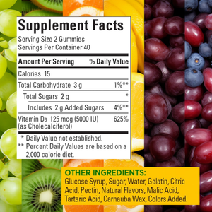 גבוהה האון סידן מגנזיום gummies ויטמין d3 k2 משופרת ספיגה לא מומלץ לנשים בהריון צמחים למבוגרים - Product Image 2