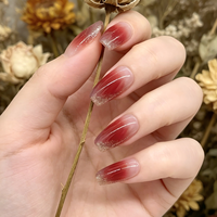 24 faux ongles carrés rose ombré pailletés, à presser, avec colle, pour pose rapide DIY, qualité salon, design tendance, artificiels