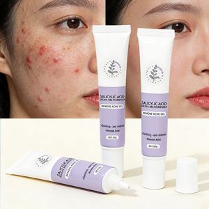 Crème anti-acné à <span class=keywords><strong>l</strong></span>'<span class=keywords><strong>acide</strong></span> <span class=keywords><strong>salicylique</strong></span>, réduit les boutons et les points noirs, anti-rougeurs, gel éliminateur <span class=keywords><strong>de</strong></span> cicatrices et <span class=keywords><strong>de</strong></span> taches, resserre les pores pour une peau lisse - Product Image 1