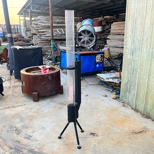 Precio al por mayor Calentador de <span class=keywords><strong>pellets</strong></span> de color negro Estufa de cohete de <span class=keywords><strong>pellets</strong></span> de madera con tubo de fuego - Product Image 5