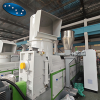 Machine d'extrusion de recyclage de granulés de plastique souple à haut rendement Sevenstars avec compacteur