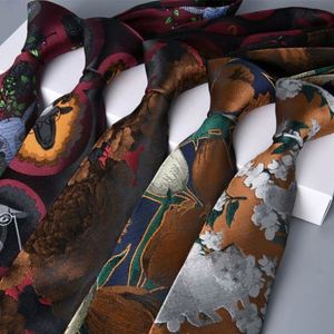 Corbata de goma profesional para hombre, de alta densidad, ecológica, con serigrafía, nueva, de 7 cm, estilo vintage, para novio, boda, mano y cuello. - Product Image 1