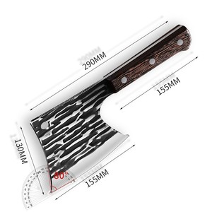 Couteau <span class=keywords><strong>de</strong></span> coupe d'os épaissi <span class=keywords><strong>de</strong></span> chef professionnel <span class=keywords><strong>manche</strong></span> en <span class=keywords><strong>bois</strong></span> forgé haches <span class=keywords><strong>de</strong></span> hachage pour cochons <span class=keywords><strong>de</strong></span> moutons pour les chefs à la maison - Product Image 5