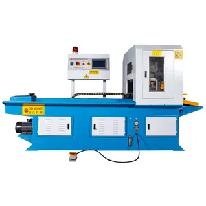 Small metal tube changer High strength flat pipe machine Round tube squaring machine Metal pipe square cutting equipment