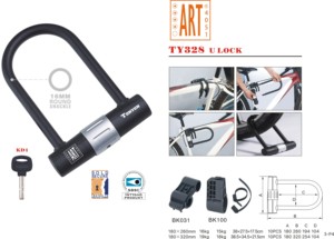 टोनीऑन सामान चोरी-रोधी सुरक्षा विरोधी कार्यालय भवन मोटरसाइकिल स्कूटर बाइक साइकिल स्टील आयरन यू लॉक - Product Image 2