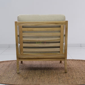 Sukha <b>lounge</b> <b>chair</b>, crafted from premium teak, combines outdoor comfort with elegance. Ideal for homes, villas, and hotels. - Product Image 5