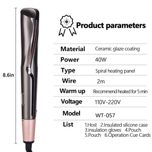 Profession elles Haar glättung lockiges Eisen Dual Voltage 110V-240V Elektrischer Haar glätter Locken wickler <span class=keywords><strong>2</strong></span> <span class=keywords><strong>in</strong></span> <span class=keywords><strong>1</strong></span> Flacheisen