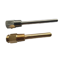 Thermowell Baja Tahan Karat 304/316 Berkualitas Tinggi yang Dapat Disesuaikan 1/2 NPT M20*1.5 RTD Termometer CNC Machined Broaching OEM