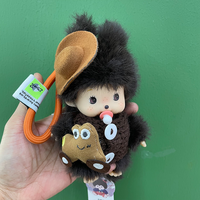Vente en gros Nouveau style Deuxième génération 15cm Mengqiqi Jouet en peluche singe comme cadeau Marque déposée en Chine Joyeux Noël