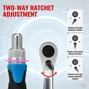 40 In 1 Ratchet Wrench <b>Set</b> 1/4 In Socket Steel <b>Hand</b> <b>Tool</b> Kit For Home Maintenance - Product Image 5