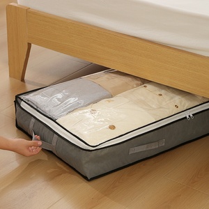 Boîte de rangement sous le lit pour couettes, vêtements, pantalons, pliable, anti-poussière, anti-humidité, en tissu non tissé - Product Image 2