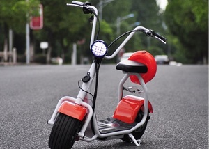 Classic 15 pollici fat tire mini citycoco scooter elettrico con schienale di stile della signora - Product Image 4