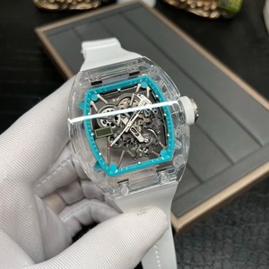 Reloj de Moda 2026 con Caja de Fibra de Carbono, Correa de Goma, Cristal de Zafiro, Ideal para Regalos Navideños, Reloj para Hombre - Product Image 1