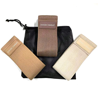 Conjunto de Bandas Elásticas deportivas de látex marrón desnudo de color personalizado resistencia deportiva círculo de cadera para ejercicio pesado patrón impreso