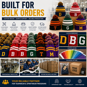 Gorro <span class=keywords><strong>de</strong></span> punto personalizado con borla y puño, colores <span class=keywords><strong>de</strong></span> equipo, para <span class=keywords><strong>invierno</strong></span>, venta al por mayor, ropa <span class=keywords><strong>de</strong></span> aficionado, bordado en blanco - Product Image 6
