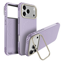 Nouvelle coque de téléphone portable en TPU TPE avec béquille magnétique en métal pour iPhone 17 Pro Max, protection antichoc à coussin d'air