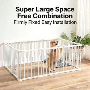 Jaula Metálica para Perros de Interior, Barrera de Seguridad, Puerta de Aislamiento para Perros Pequeños y Medianos - Product Image 3