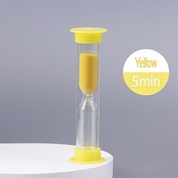 Minuteur sablier moderne 30s/1min/2min/3min/5min/10min en ABS, portable, léger, fait main, durable et longue durée, idéal comme cadeau