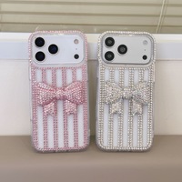 Funda de Lujo con Lazo de Diamantes de Imitación para Apple iPhone 13 14 15 16 17 Pro Max
