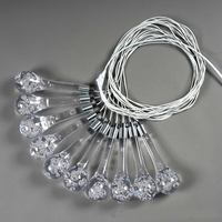 Lustre de plafond LED en acrylique en forme de goutte d'eau pour mariage, 10 têtes, indice de protection IP54, pour banquets et événements festifs